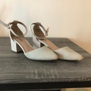 Nude Closed Toe Heels